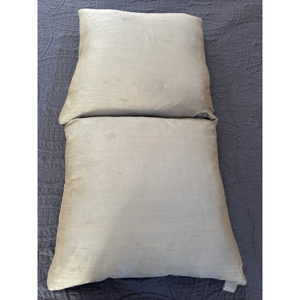 2 Aviva Stanoff Sea Fan Pillow 18x18" Square Velvet pale sea green Down Inserts - Picture 7 of 11